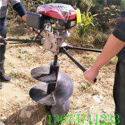 挖坑機在植樹打坑作業(yè)的效果